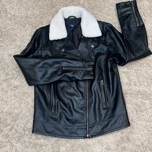 Gap faux leather jacket